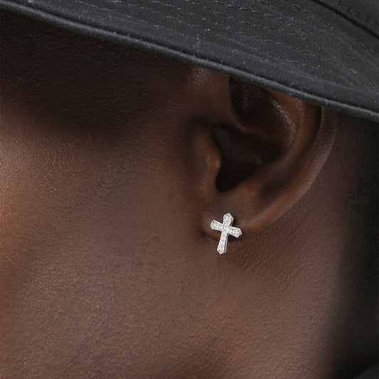 S925 Sterling Silver Earrings with Cubic Zirconia Inlay(EA-GR-010)