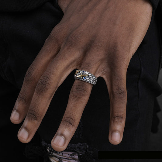 Starry Sky Blue Zircon Ring(RI-GR-005)