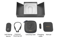 MES-E100 Mearsun Bone Conduction Hearing Aid – Bluetooth Compatible/AI Adaptive Sound/DIY Customizable Fitting/Waterproof/Dual Function for Hearing and Music