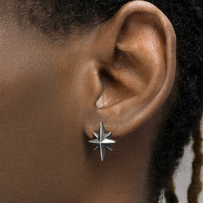 S925 Sterling Silver Earrings with Cubic Zirconia Inlay(EA-GR-011)