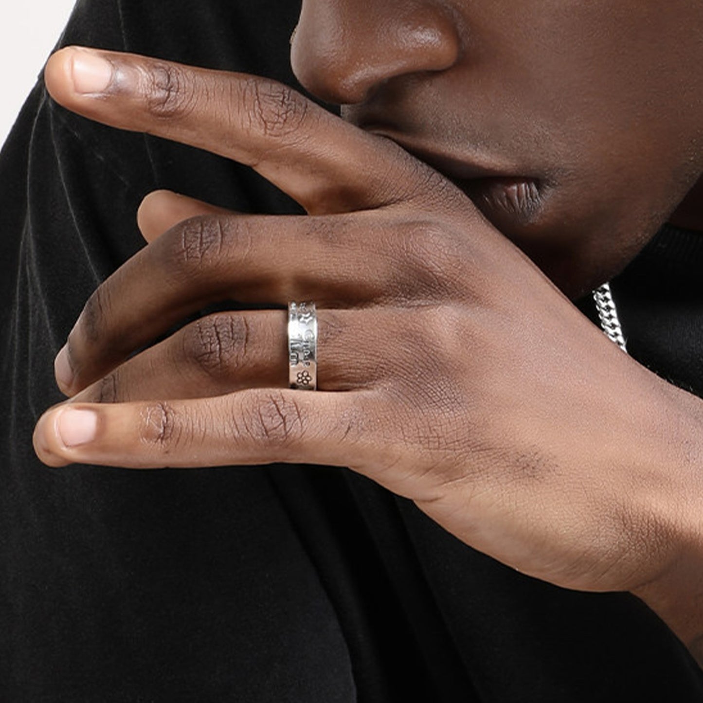 S925 Sterling Silver Cross Ring(RI-GR-002)