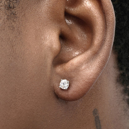 S925 Sterling Silver Earrings with Cubic Zirconia Inlay(EA-GR-009)