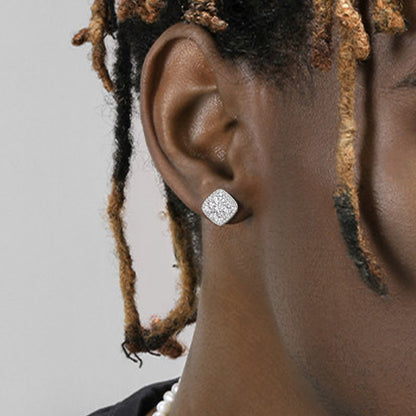 S925 Sterling Silver Earrings with Cubic Zirconia Inlay(EA-GR-004)