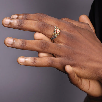 S925 Sterling Silver Cross Ring(RI-GR-004)