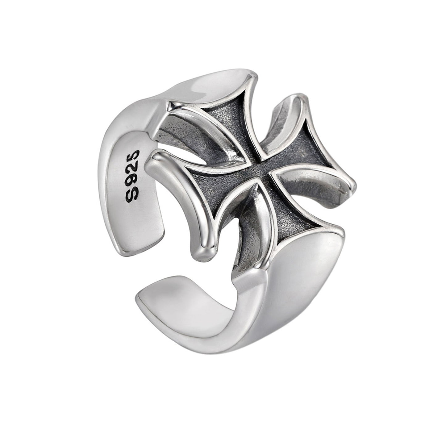 S925 Sterling Silver Cross Ring(RI-GR-001)