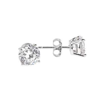 S925 Sterling Silver Earrings with Cubic Zirconia Inlay(EA-GR-009)