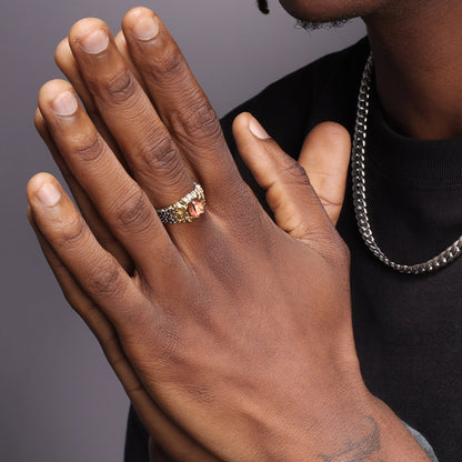 S925 Sterling Silver Cross Ring(RI-GR-004)