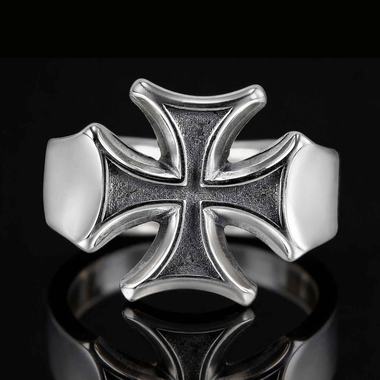 S925 Sterling Silver Cross Ring(RI-GR-001)