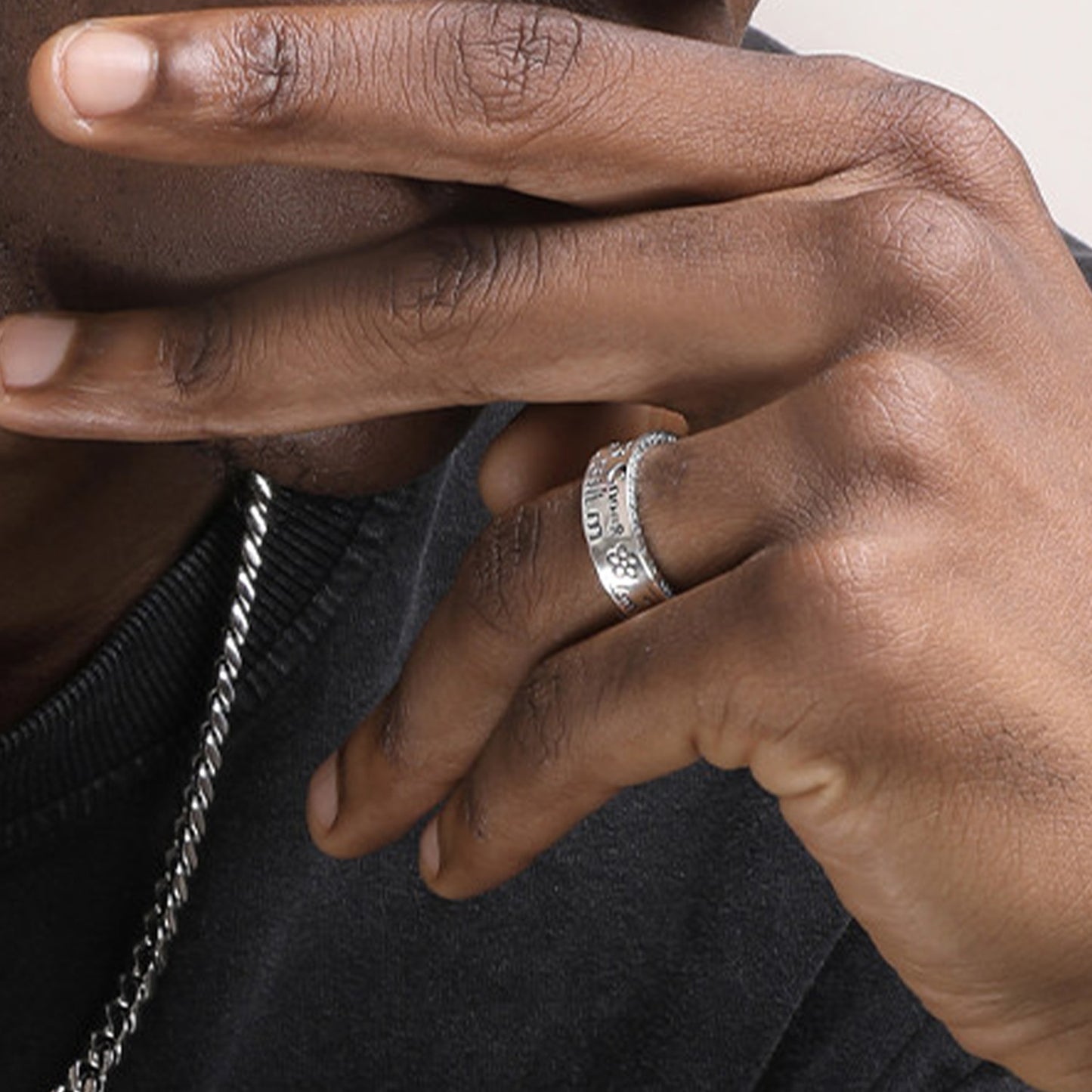 S925 Sterling Silver Cross Ring(RI-GR-002)