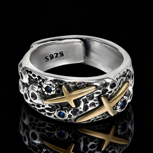 Starry Sky Blue Zircon Ring(RI-GR-005)