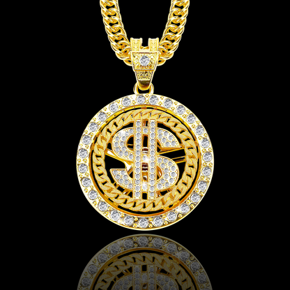 Gold Chain with Dollar Sign(NE-DC-001)
