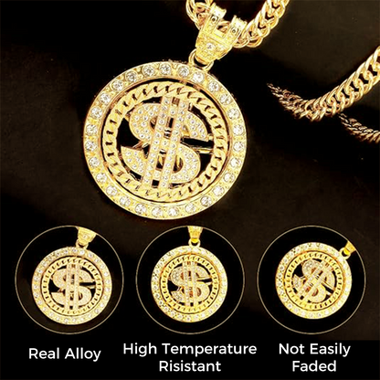 Gold Chain with Dollar Sign(NE-DC-001)