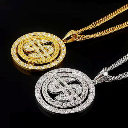 Gold Chain with Dollar Sign(NE-DC-001)