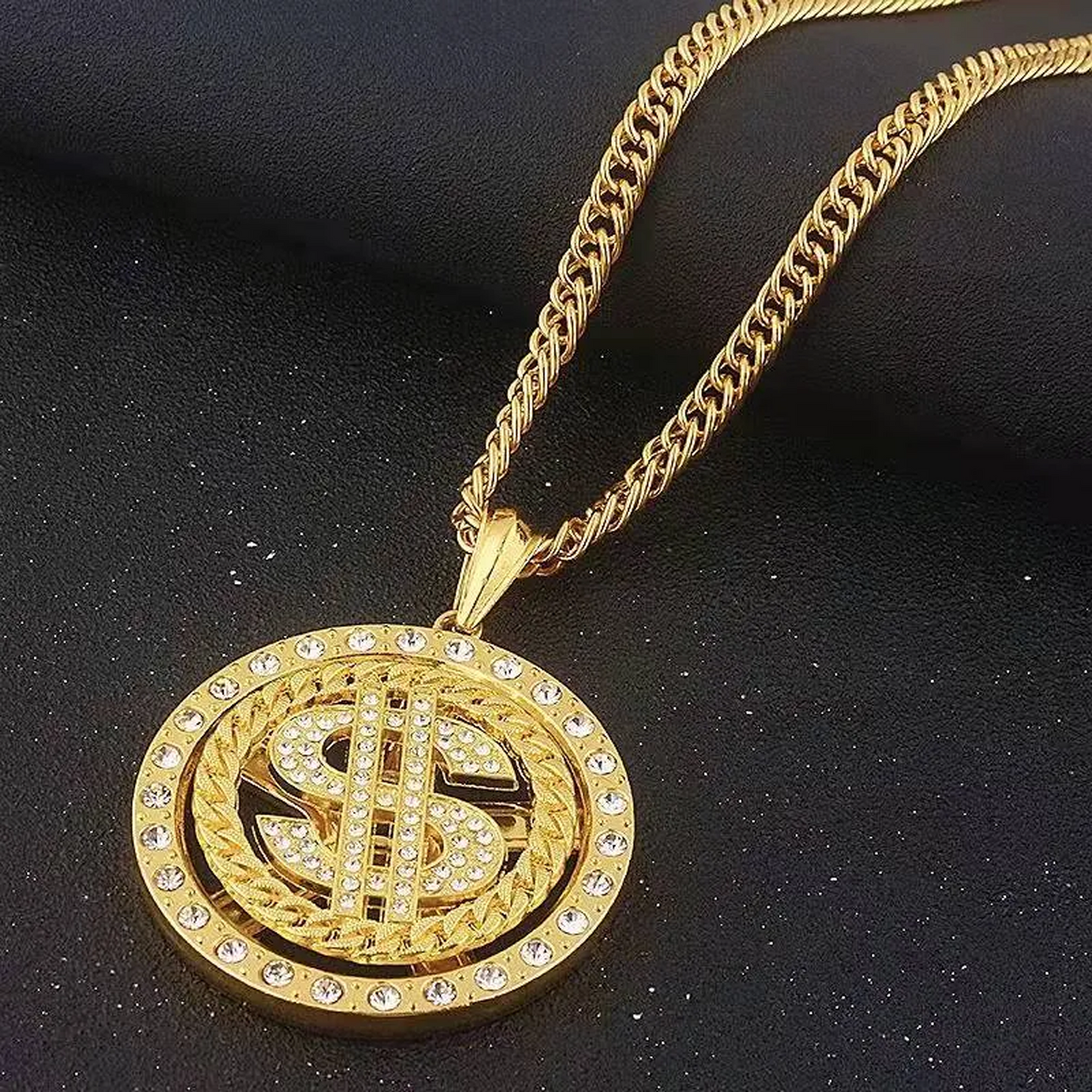 Gold Chain with Dollar Sign(NE-DC-001)