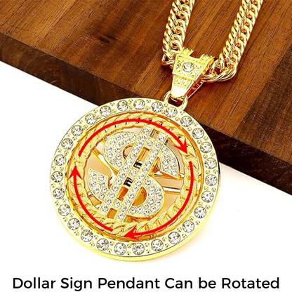 Gold Chain with Dollar Sign(NE-DC-001)
