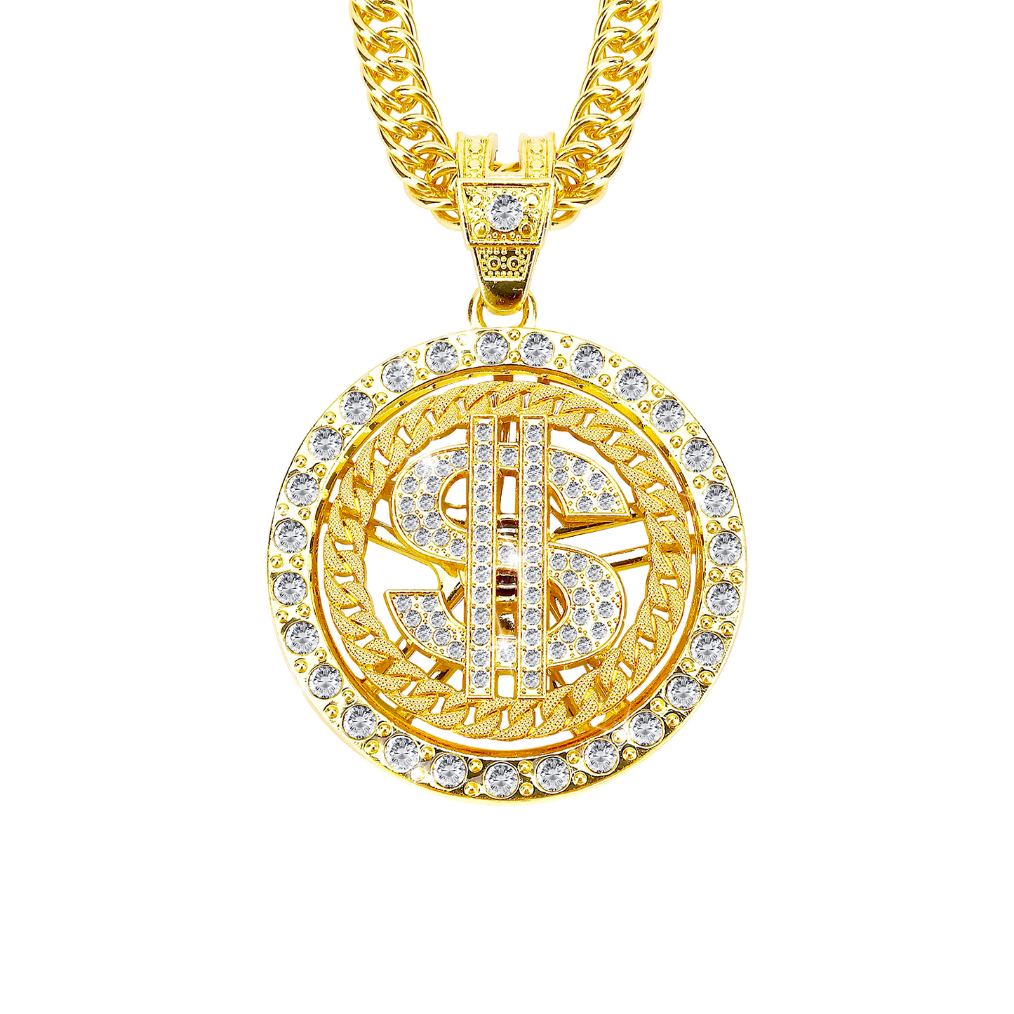 Gold Chain with Dollar Sign(NE-DC-001)