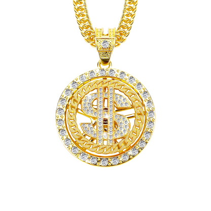 Gold Chain with Dollar Sign(NE-DC-001)