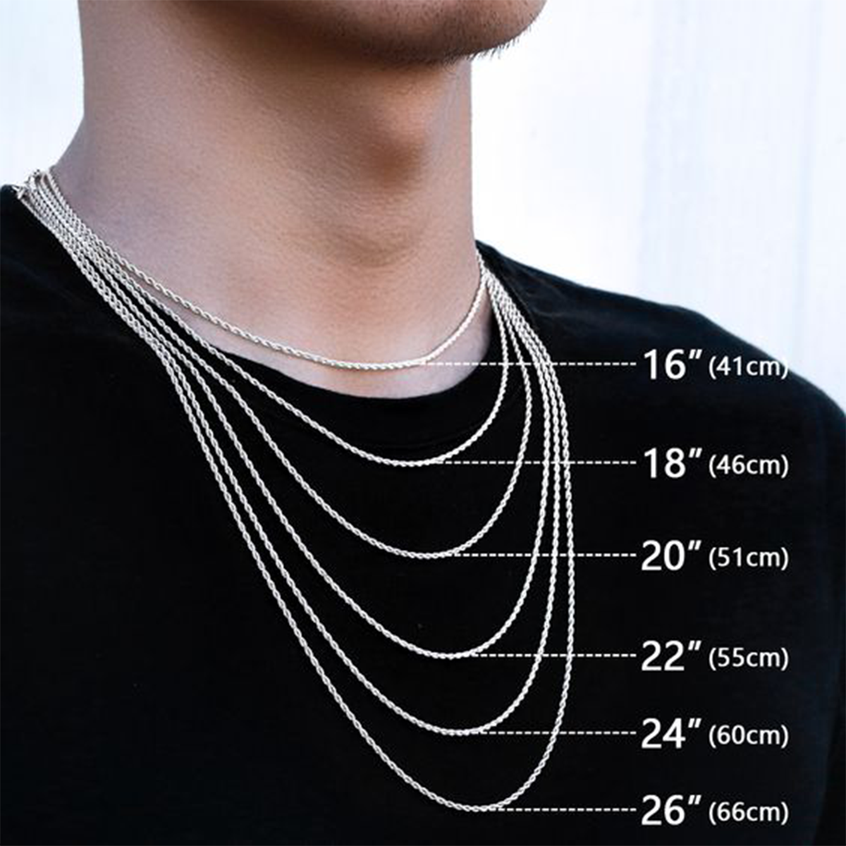 18K Gold Plated Hip-Hop Braided Chain Necklace 3mm/5mm (NE-GR-001)